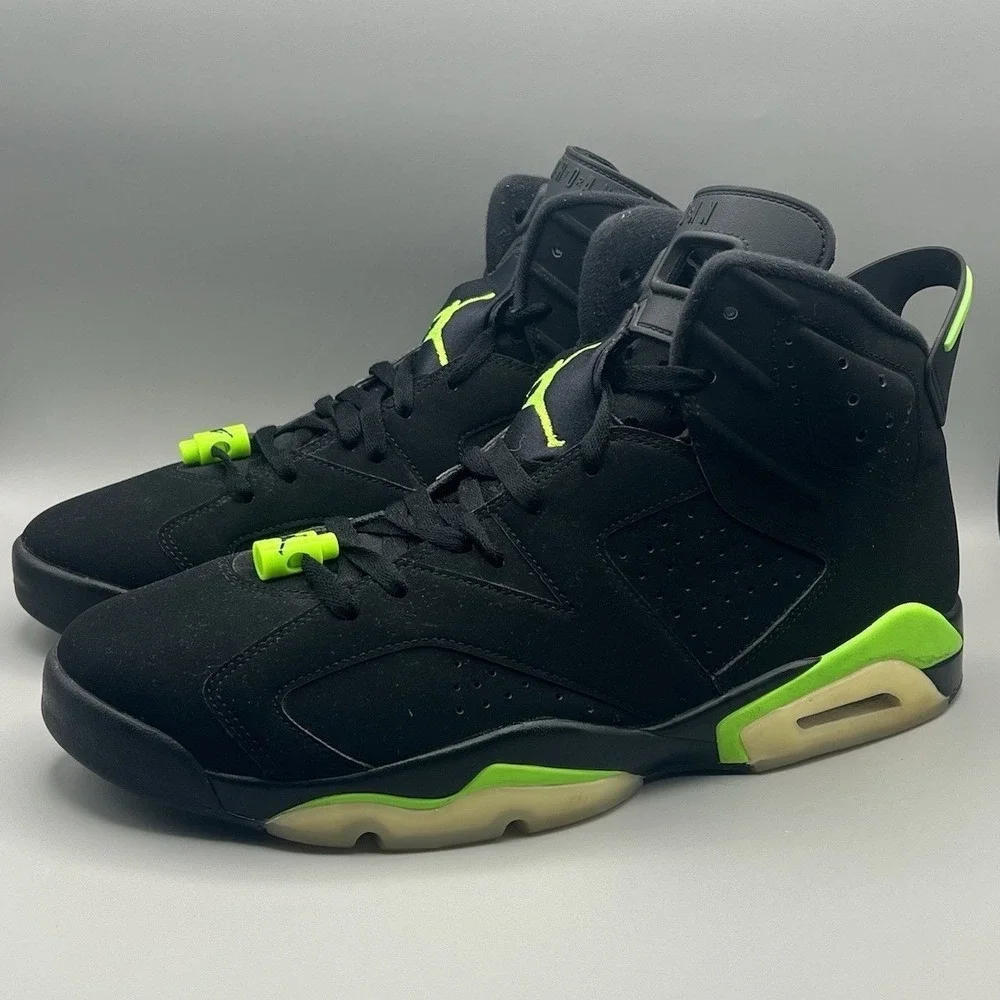 2021 Nike Jordan 6 Electric Green Retro Basketball - Men's Size 14 USED